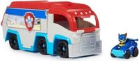Paw Patrol Pup Squad Pat' Patrouilleur avec Chase Racer, véhicule de transport, rampe de lancement