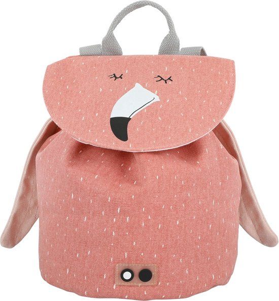 Trixie Mrs. Flamingo Mini Backpack - Pink - Cotton - 4.5L - Water Resistant