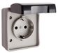 Vaste basis, waterdicht IP44