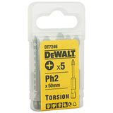 DEWALT Bit PH2 50 mm 5 stuks, DT7246-QZ