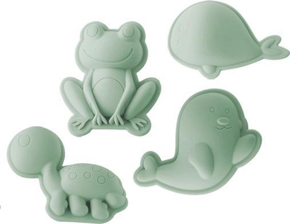 Scrunch Zandvormpjes - Munt - Groen - Kunststof - 2022