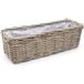 Spetebo Natuurlijke rieten plantenbak vierkant - 60 cm