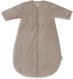 Jollein Slaapzak met afritsbare mouw Rond 90cm Rib Milky Coffee