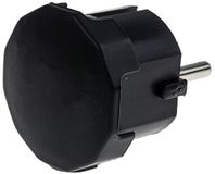 RS PRO Netstekkerkabel, 2P+E geaarde stekker, 250 V/16 A, zwart, voor Duitsland