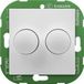 Ehmann 4295x0700 Draaidimmer Geschikt voor lampen: LED-lamp, Gloeilamp, Halogeenlamp Wit (RAL 9016)