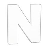 Décopatch AC743Cpack - Lot de 5 supports en papier mâché, Petite lettre N