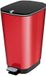PromoHome Poubelle 50-60 Litres - Poubelle à pédale avec protection anti-odeurs "Rouge