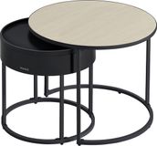 Merkloos Rome Ronde salontafel set van 2