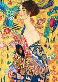 Bluebird Puzzle kunst puzzel Gustave Klimt Lady with Fan 1000 stukjes.