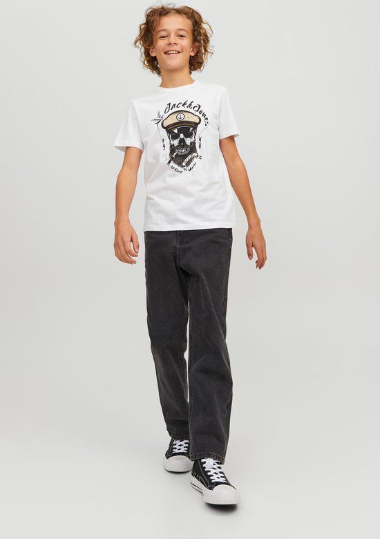 Jack & Jones Junior Jeans Jjichris Jjoriginal Mf 823 Noos Jnr - Black Denim - Kids Size 176