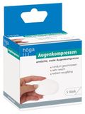 Oogcompressors Ovale, Rondom Gesloten Oogcompressors, 52 x 70 mm, Niet-Steriel, 5 Stuks, 2-Delige Verpakking