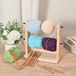 Support de crevettes en bois - Pour tricot et crochet - Couleur naturelle