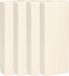 Gerimport Waterverdamper - 5x - ivoor wit - keramiek - 400 ml - radiatorbak luchtbevochtiger - 7,4 x 18,6 cm