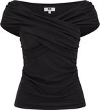 WE Fashion Dames top met plooidetail