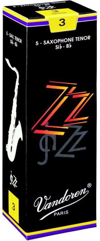 Vandoren ZZ Tenor Saxophone Reeds - 3.0 - Pack of 5