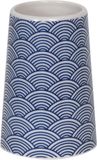 MSV Tandenborstelhouder Bento – Beker voor Tandenborstel en Tandpasta – Badkameraccessoires – Vochtbestendig – 7,5 x 11 cm – Blauw