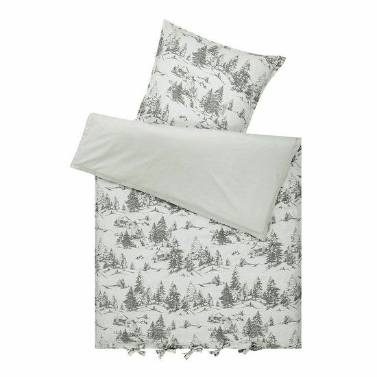 LOBERON Dekbedovertrekset Héroux beige/zwart