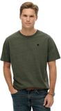 Superdry Essentials Relaxed T-shirt Heren Katoen Ronde hals Korte mouw Effen Loose Fit XXL Beetle Green