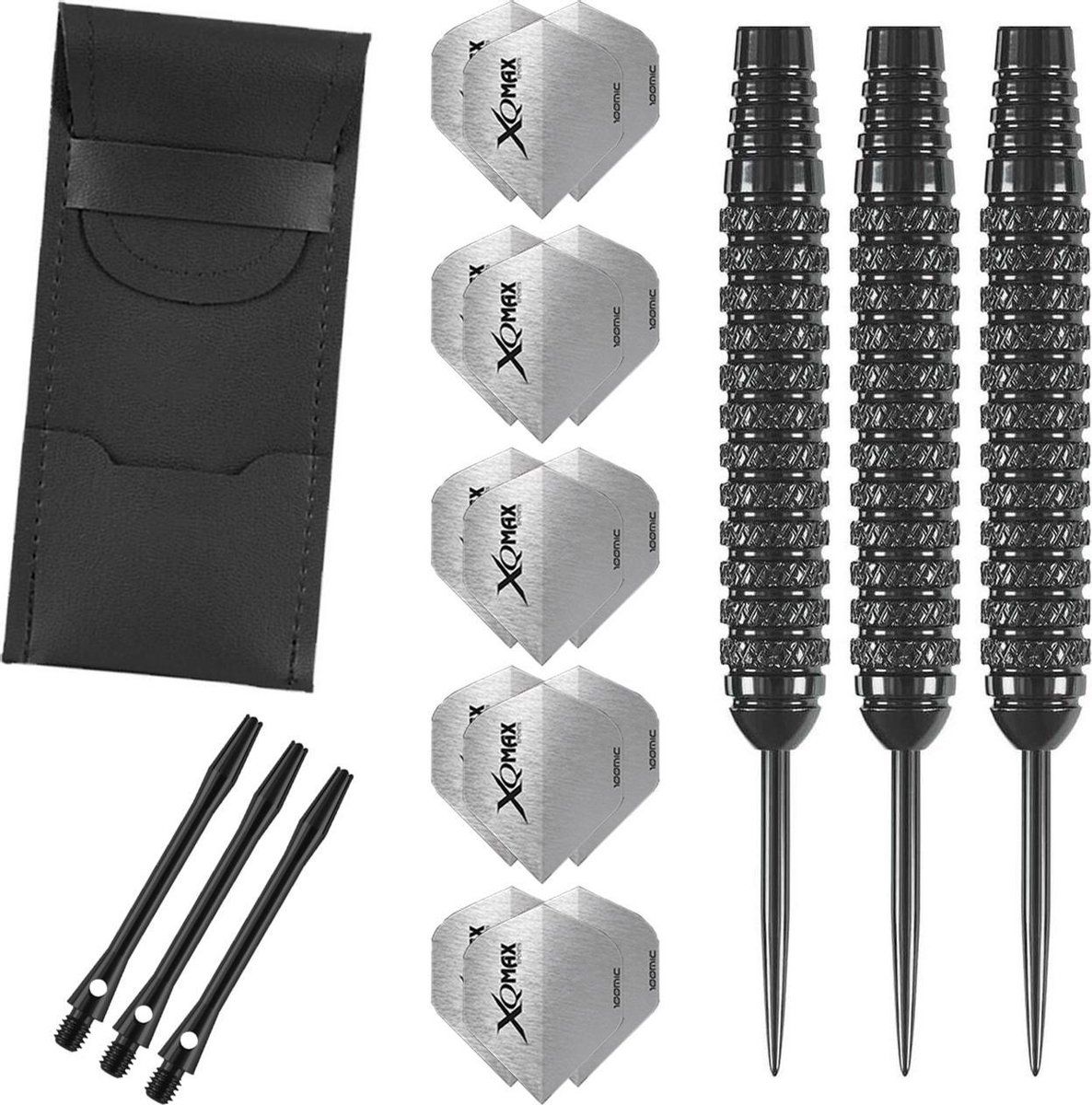 Dragon Darts Stingray Dartpijlen Set - 20 Gram - Zwart/Zilver