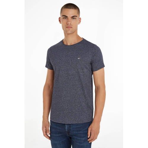Tommy Jeans T-shirt Jaspe - Twilight Navy - Biologisch Katoen