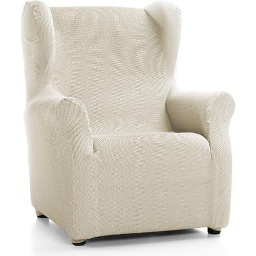 Elastische oorfauteuilhoes - ivoorkleurig - verstelbaar - Made in Spain