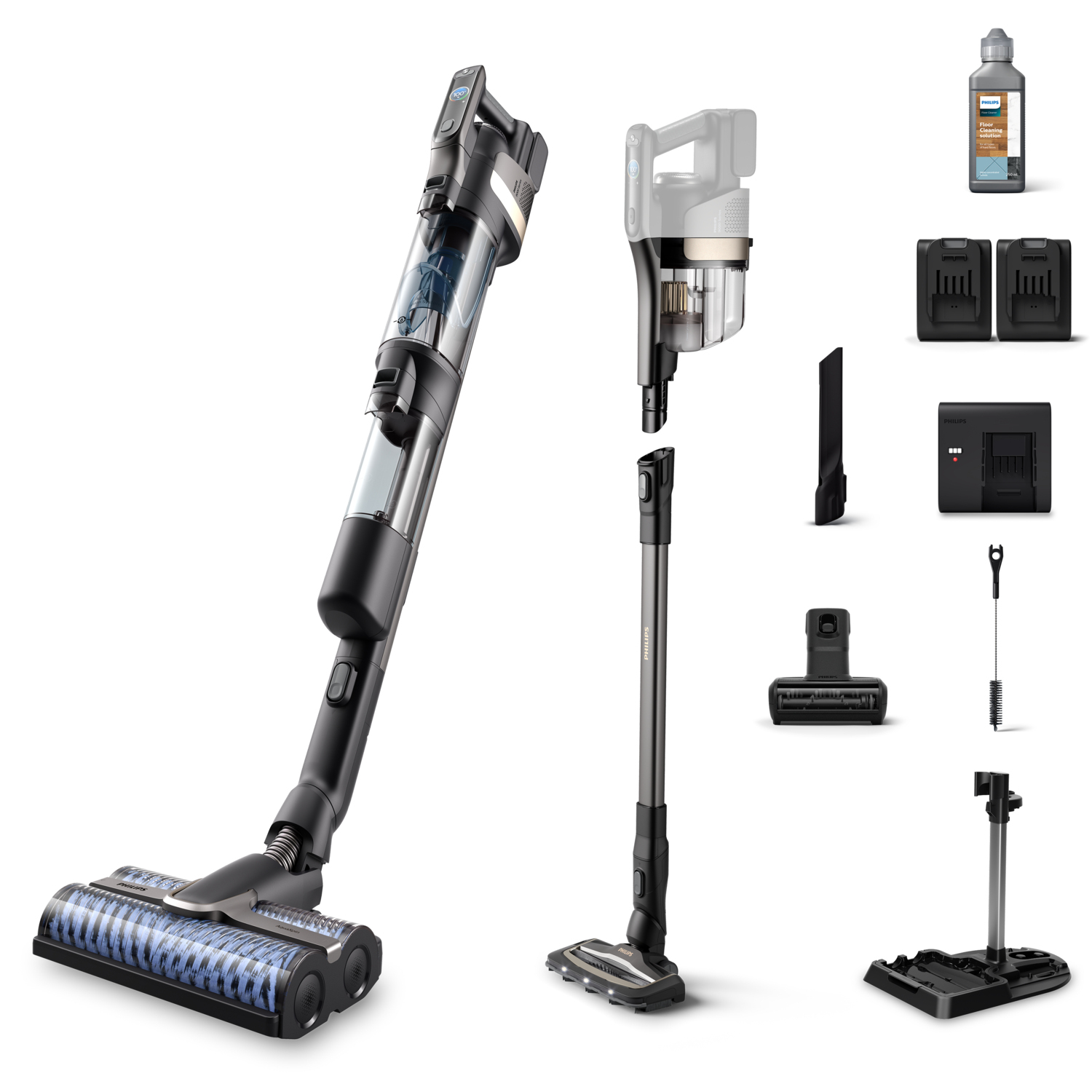 Philips AquaTrio Cordless EXCLUSIEF Philips.nl XW9385/01 Snoerloze Wet & Dry-stofzuiger uit de 9000-serie