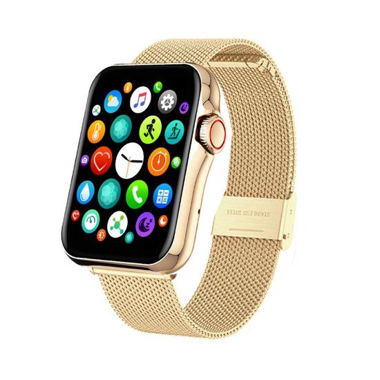 Smarty 2.0 SW028E04 Smartwatch - Goudkleurig - Unisex