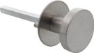 P+E Poignée de porte sur rosace ronde ø55x2mm tige de changement Acier inoxydable Porte extérieure Néerlandais