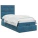 vidaXL Ottomaanse Bed met Matras en LED Donkerblauw 100 x 200 cm