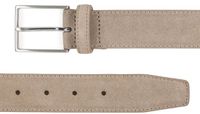 DTCH.FIT Herenriem Suède Bobby - Riem Taupe - Pantalon & Jeans Broekriem - Riemmaat 105cm - Totale lengte 120cm