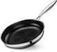 Omgoods - Poêle professionnelle hybride en acier inoxydable 28 cm - Induction et four