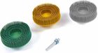 HBM 3-delige 50 mm Bristle disc set met 6.3 mm stiftopname