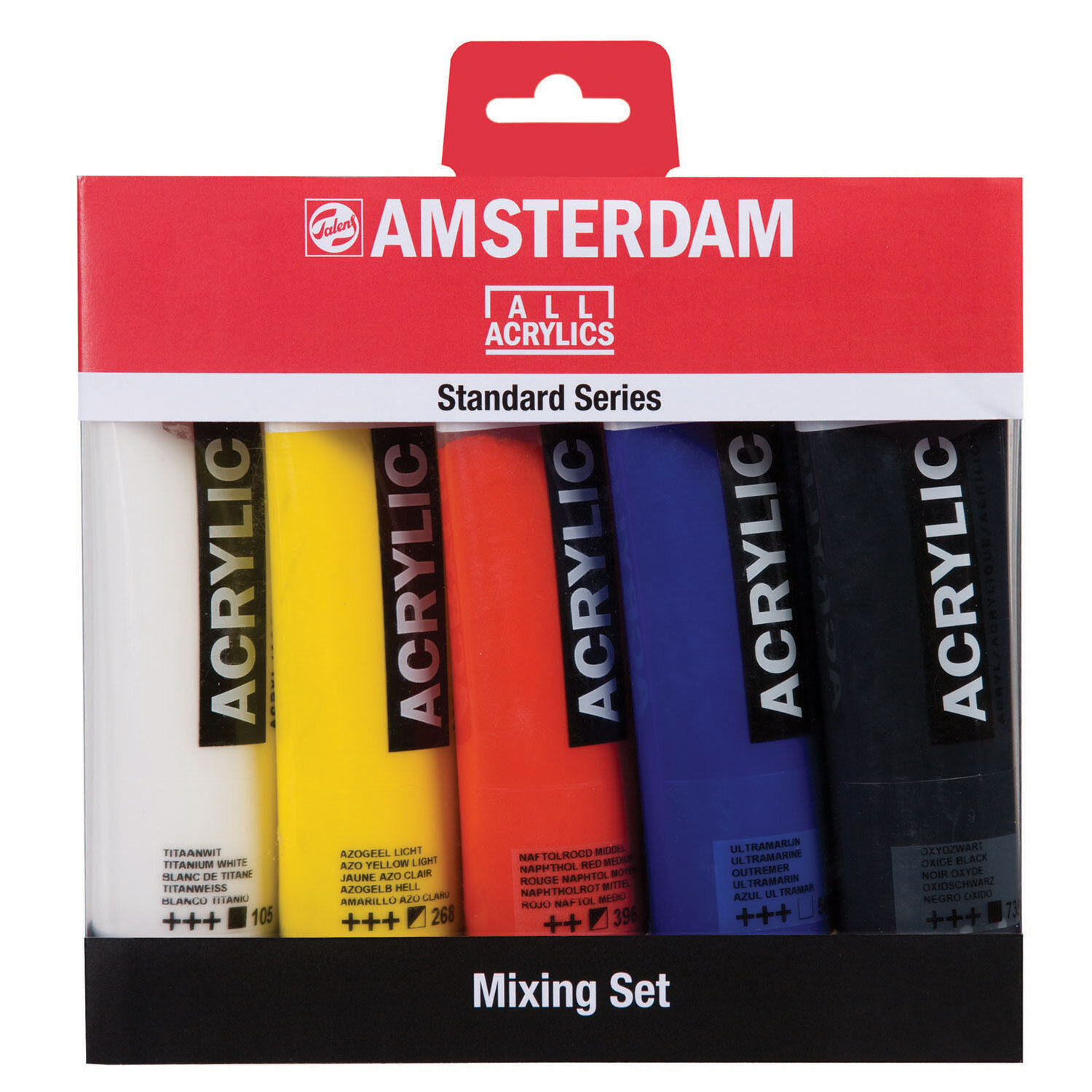 Amsterdam Standard mixing set 5 kleuren 120 ml tubes acrylverf