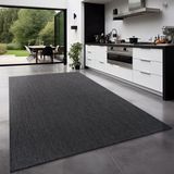 TT Home Tapijt Buiten Woonkamer Eetkamer Balkon Weerbestendig 240x340 cm Antraciet