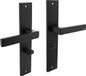 Intersteel Deurkruk Hera op schild 245x45 mm WC63/8 mm mat zwart
