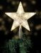 Spetebo pointe de sapin de Noël / Minuterie - Étoile LED - 10 LED - Fonctionne sur piles