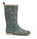 Rouchette Regenlaarzen voor dames Blossom watergroen