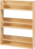 [en.casa] Wandrek Hareid met 3 planken 80x60x12 cm bamboe