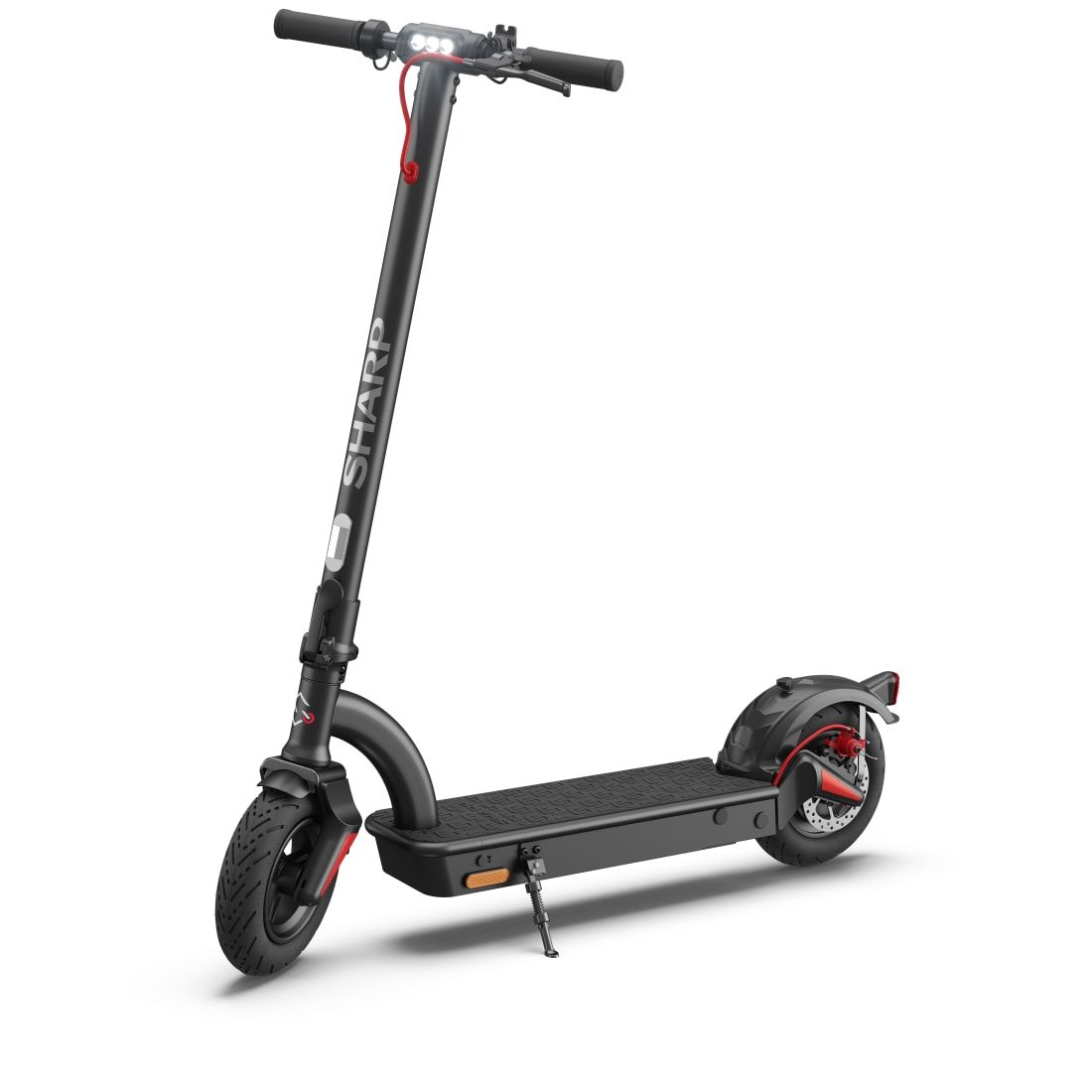 Sharp EM-KS2AEU-B elektrische step - Zwart/Rood - 10,4 Ah - 10 inch