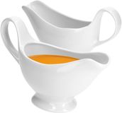 MamboCat Set van 2 witte porseleinen sauzen 220 ml