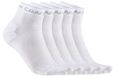 CRAFT ACTIVE MID SOCK 5-PACK Unisexe Chaussettes de sport - Blanc