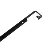 NORDLINGER PRO Verbindingsprofiel hoek werkblad aluminium, zwart, 67 cm x 2,8 cm, straal 3/5 mm
