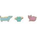 Rex London Bague scintillantes sur carte chien enfant (x3)
