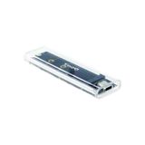 TooQ TQE-2200 SSD-behuizing Transparant M.2 NVMe USB 3.2 Gen 2 Type-C