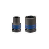 KING TONY 453036M 12 Point Impact Socket, 36 mm, 1/2-inch