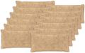 vidaXL Kussensloop 12 stuks Crèmekleurig Katoensatijn 40 x 80 cm