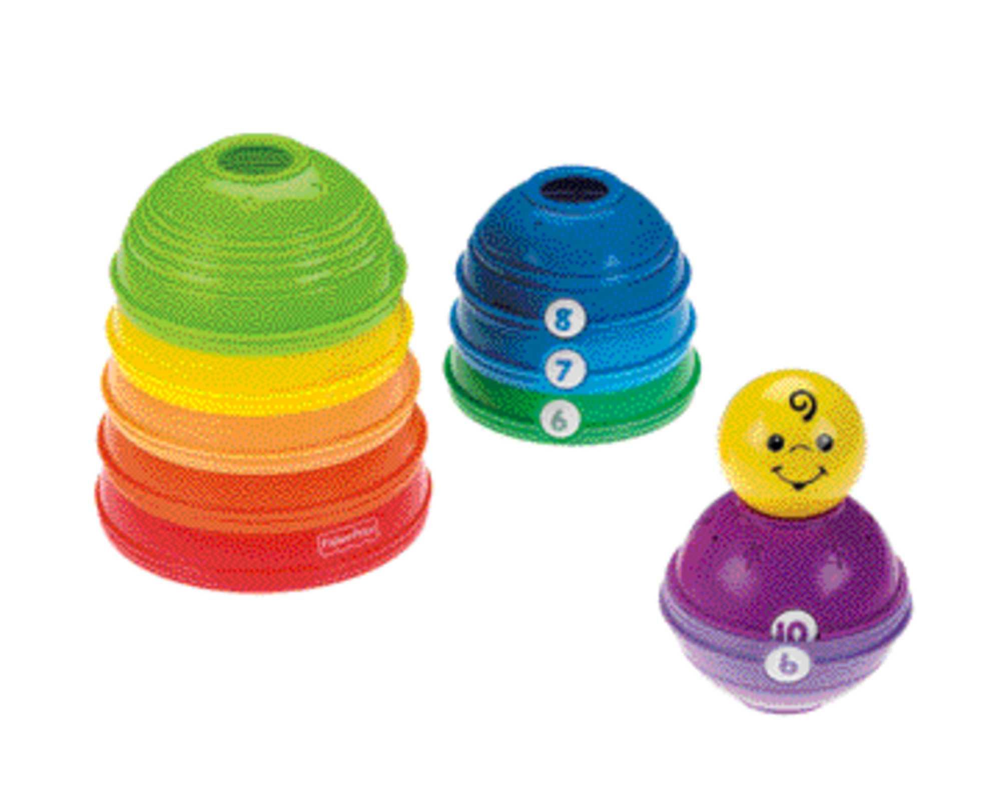 Fisher-Price Stapel & Rol Bekertjes - Multicolour - 0.5-3 Years