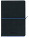 Aurora Tesoro A5 Notebook - 192 Pages - Lined - 80g - Black/Blue