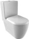 Creavit Grande XXL WC sur pied / WC au sol – sortie murale/inférieure – blanc
