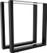 And Outdoormatch Pieds de table Joao - 2x Pieds de table - Pieds de table en acier - Pieds de table noirs - Style industriel - 30cm